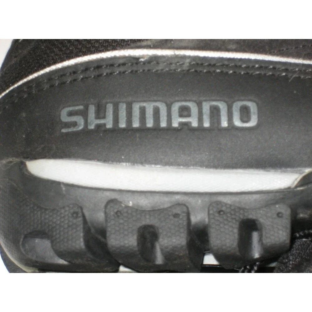 Mens Shimano SPD Black Cycling Biking Shoes w SM-SH51 Shimano Cleats sz 7